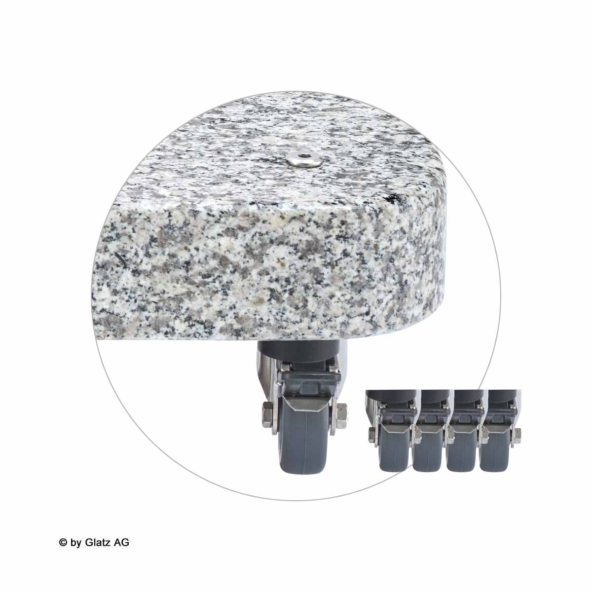 Rollen-Set für Glatz Granitsockel Z Rollen-Set für Glatz Granitsockel Z