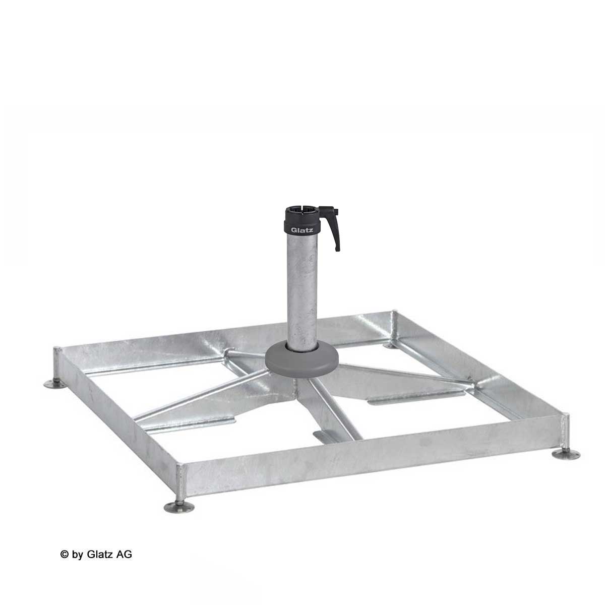 Glatz Sockel M4 und Standrohr Sockel und Standrohr M4 für Glatz Sonnenschirm